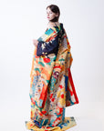 Shiny Kimono Robe long sleeve LAND